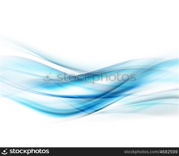 Abstract Blue Waved Background