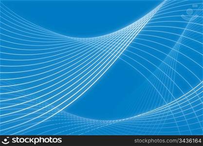 abstract blue waves tech background