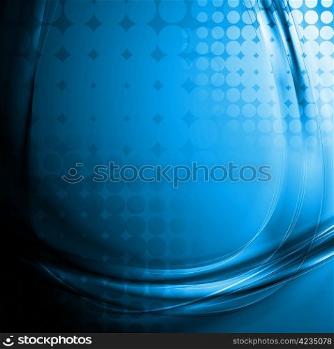 Abstract blue waves. Vector illustration eps 10