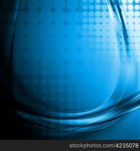 Abstract blue waves. Vector illustration eps 10