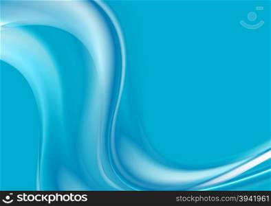 Abstract blue wavy background