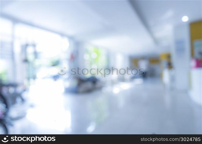 Abstract blur and defocused lobby of hotel interior
