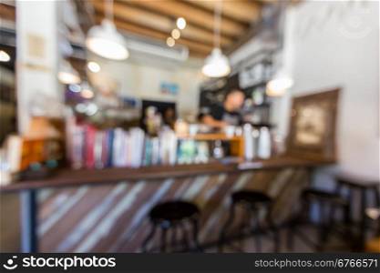 Abstract blur cafe coffee shop background