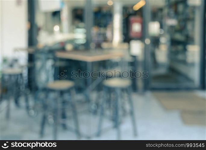 Abstract blur image of outdoor restaurant background