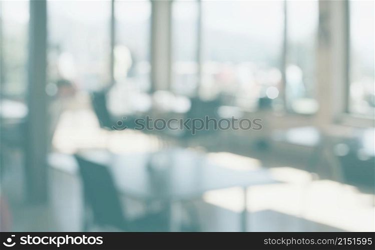 Abstract blur light background. De-focuses cafe interior.