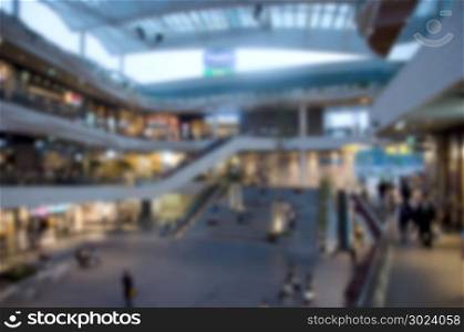Abstract blur shopping mall and retail store. Use a background image of the product.