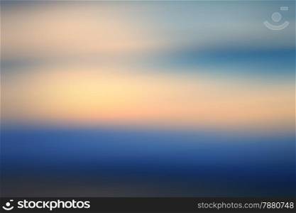 Abstract blur sunset nature background. Soft focus.