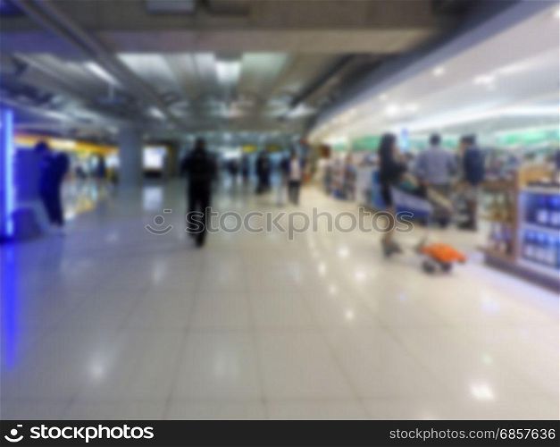 Abstract blur terminal airport for background.
