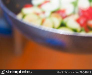 Abstract blurred background. Abstract blurred background with vegetarian food theme with copy space