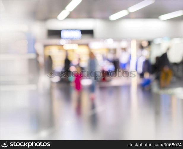 Abstract Blurred background : airport shopping area