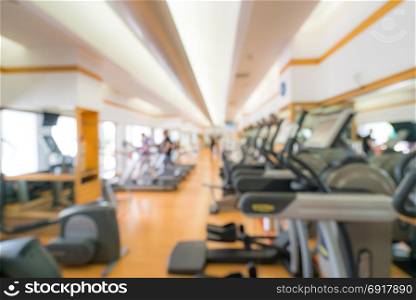 Abstract blurred background: fitness center gym club