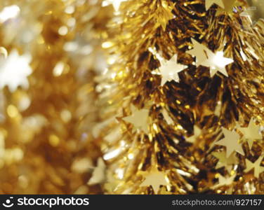 Abstract blurred background of christmas decoration