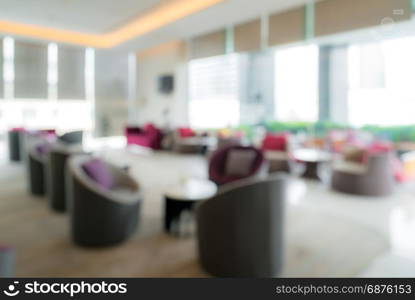 Abstract Blurred background of hotel lobby