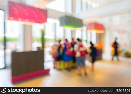 Abstract Blurred background of hotel lobby