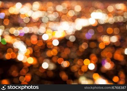 Abstract blurred big city lights