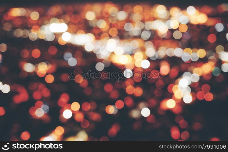 Abstract blurred city lights