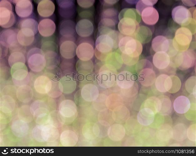 Abstract blurred color lights bokeh background. holidays, party and celebration concept.