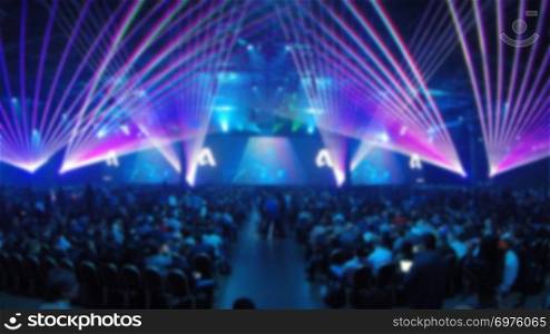 Abstract blurred event with people for background