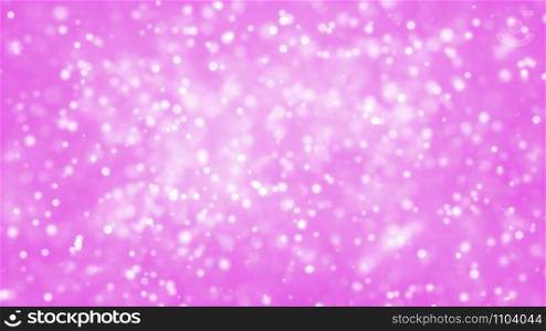 Abstract blurred Glow Glittering Particales, Sparkling bokeh background 3d rendering