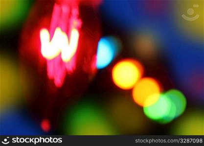 abstract blurred glowing colorful lights background