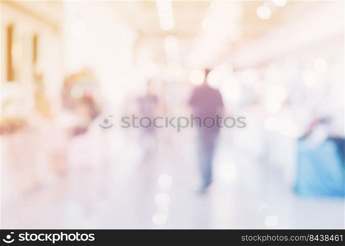Abstract blurred image of department store use for abstract background