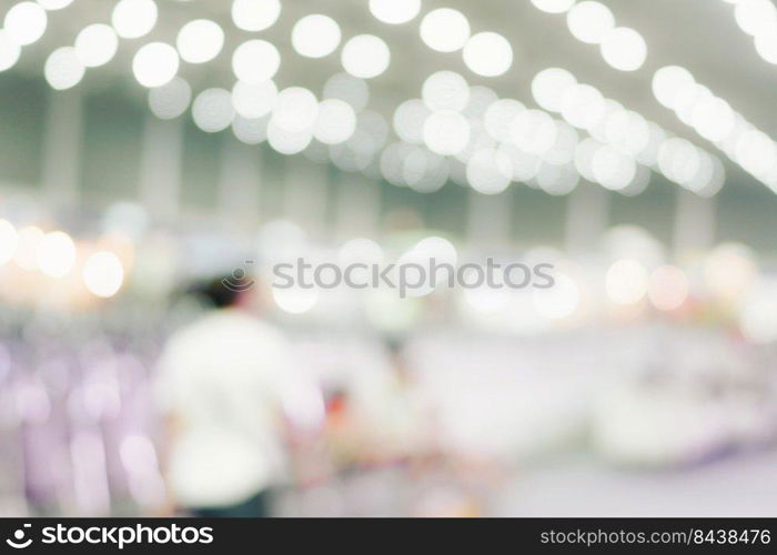 Abstract blurred image of department store use for abstract background
