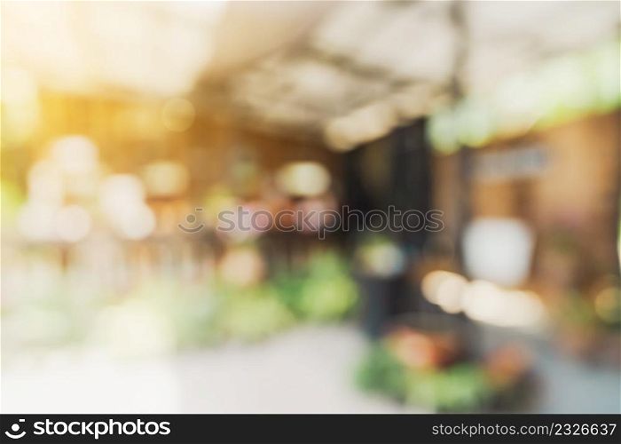 Abstract blurred light table in coffee shop and cafe with bokeh background. product display template.