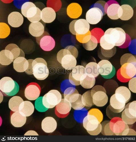 Abstract blurred multicolored lights.