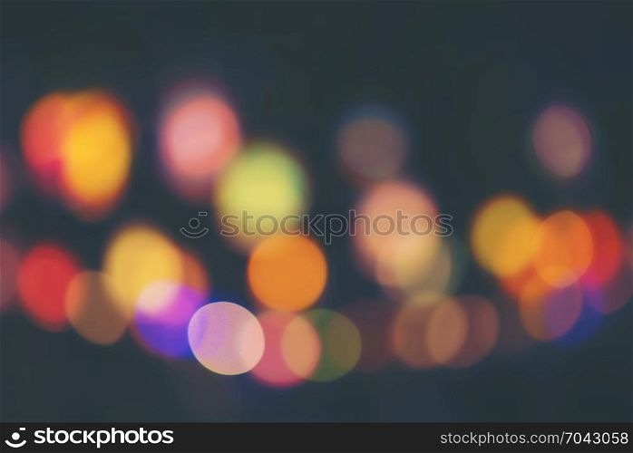 abstract blurry bokeh light of Christmas