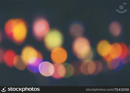 abstract blurry bokeh light of Christmas