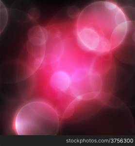 Abstract bokeh background, pink colors on dark
