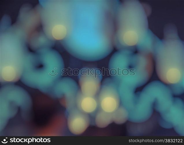 Abstract bokeh background with defocused lights and shadow