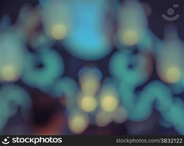 Abstract bokeh background with defocused lights and shadow