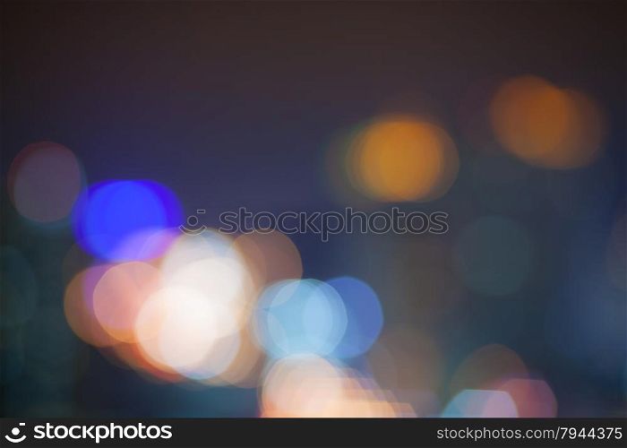 Abstract Bokeh blurred color light can use background
