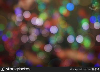 Abstract bokeh glitter vintage lights. Christmas bokeh light defocused abstract background.Can be used wallpaper texture with copy space area for a text.