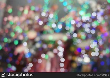 Abstract bokeh glitter vintage lights. Christmas bokeh light defocused abstract background.Can be used wallpaper texture with copy space area for a text.