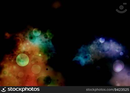 Abstract bokeh light on dark background for holidays event and celebration concept