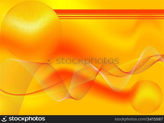 Abstract bright background with a gradient mesh