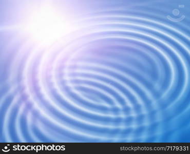 Abstract bright background with wavy ripples and sunlight