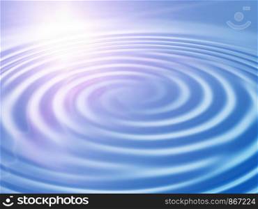Abstract bright background with wavy ripples and sunlight