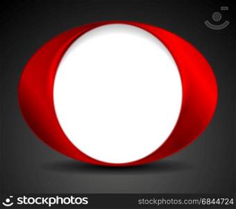 Abstract bright circle O shape logo design
