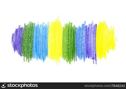 Abstract bright color hand drawn design element