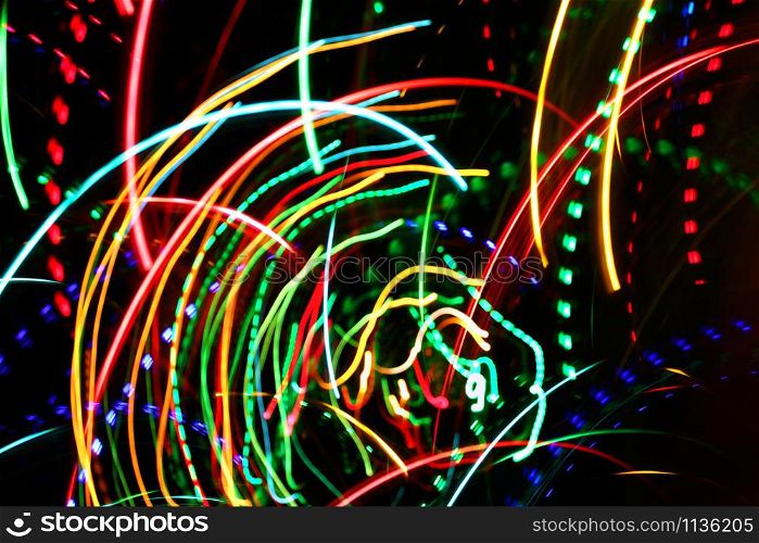Abstract bright colorful motion background with blurred lights