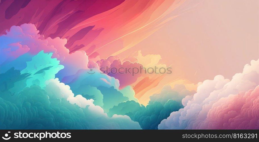 Abstract bright colorful pastel background. Generative Al image. Abstract bright colorful pastel background