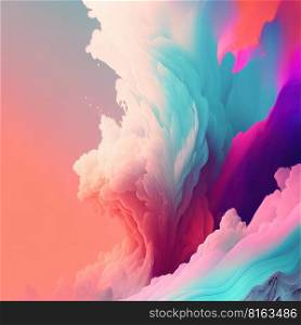 Abstract bright colorful pastel background. Generative Al image. Abstract bright colorful pastel background