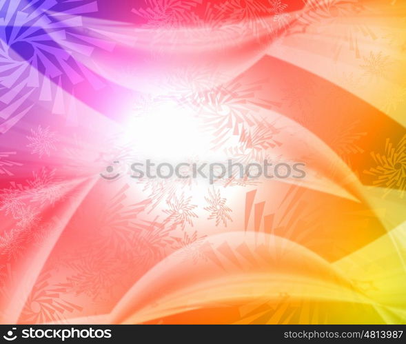 Abstract bright colourful background with spots of light