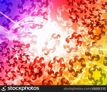 Abstract bright colourful background with spots of light