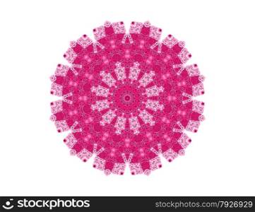 Abstract bright pattern shape on white background