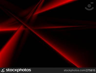 Abstract bright red smooth stripes on black backgroun. Abstract bright red smooth stripes on black