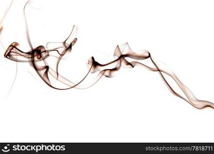 abstract brown smoke isolated